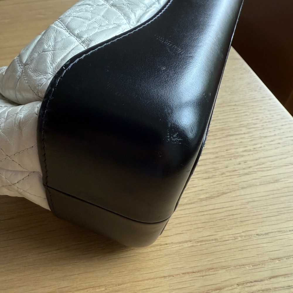 100% AUTHENTIC CHANEL GABRIELLE BACKPACK (WHITE/BLACK) - Picture 11 of 16